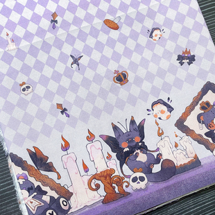 【60支棉】古堡之夜OB11BJD棉花娃娃衣定位柄图Lolita原创布料