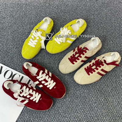 烟雨诗情2026年春节新款英伦风真皮软底系带平底鞋德训鞋板鞋女鞋