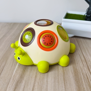 婴儿扣洞洞小甲虫抓握按压训练早教抠洞手指可啃咬感触手抓球玩具