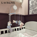 12月宝宝床头音乐旋转摇铃新生儿悬挂安抚玩具 lacreme婴儿床铃0