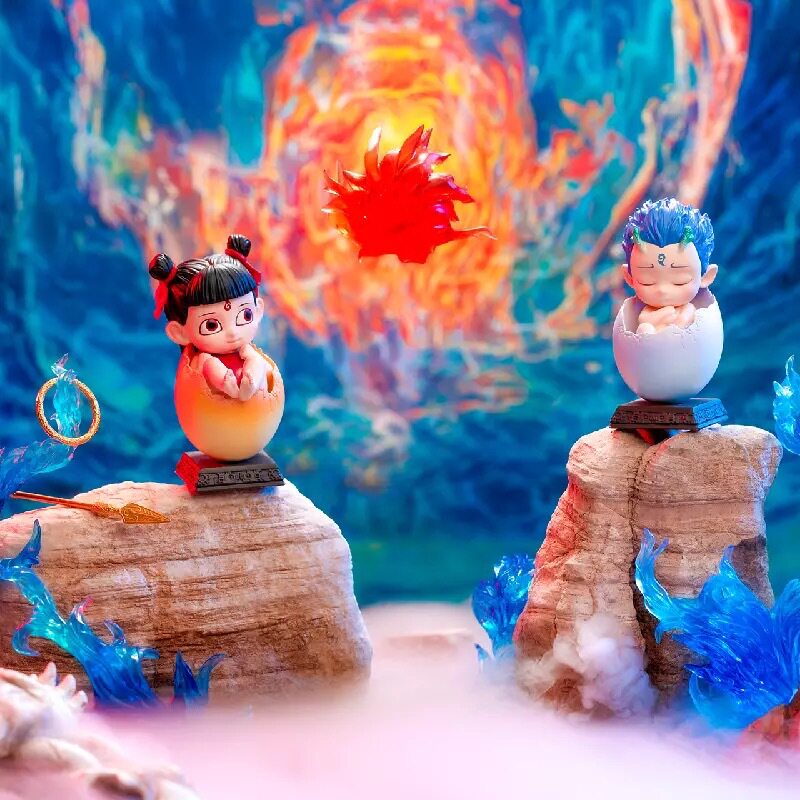 萌奇哪吒之魔童降世蛋宠盲盒潮玩可爱手办少女心公仔敖丙摆件动漫