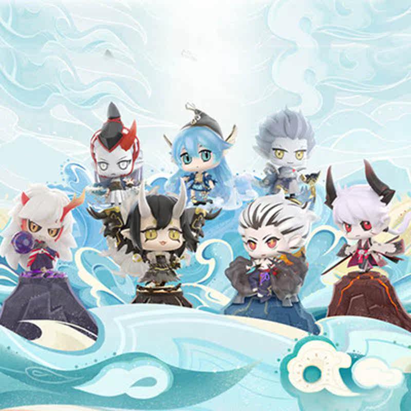 阴阳师器之道观山海盲盒q版鬼切公仔潮玩具茨木童子手办可爱摆件