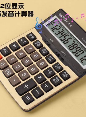 EATES/伊达时BS-A4-S 大尺寸语音计算器 大按键大号财务专用计算器12位 带电子琴弹奏功能 进退退位 四舍五入