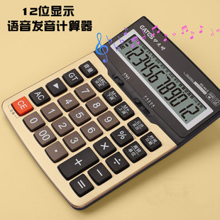 EATES/伊达时BS-A4-S 大尺寸语音计算器 大按键大号财务专用计算器12位 带电子琴弹奏功能 进退退位 四舍五入