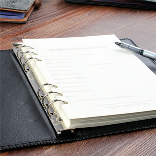 港信 A5活页本记事本6孔商务活页记事本子笔记本笔记簿工作手册软面抄定做定制印LOGO文字名称