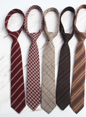 【帮你打好直接戴】JKDK手打领带帅气学院风上班工作时髦百搭配饰