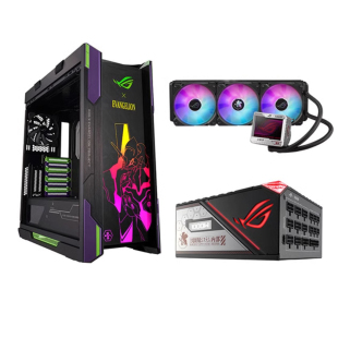 华硕玩家国度GX601 机箱 EVA太阳神全塔侧透游戏主机水冷电脑台式