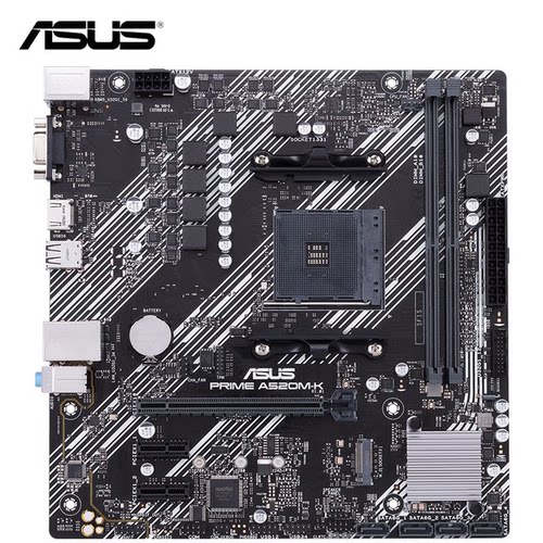 ASUS/华硕PRIME A520M-K 主板 支持 CPU 5500/5600(Socket AM4)