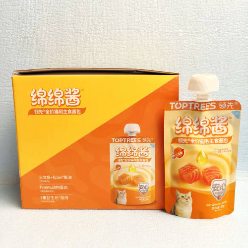 领先绵绵酱全价猫用主食酱包80g