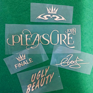 车贴 蔡依林PLEASURE UGLYBEAUTY演唱会贴纸电脑手机吉他贴纸金色