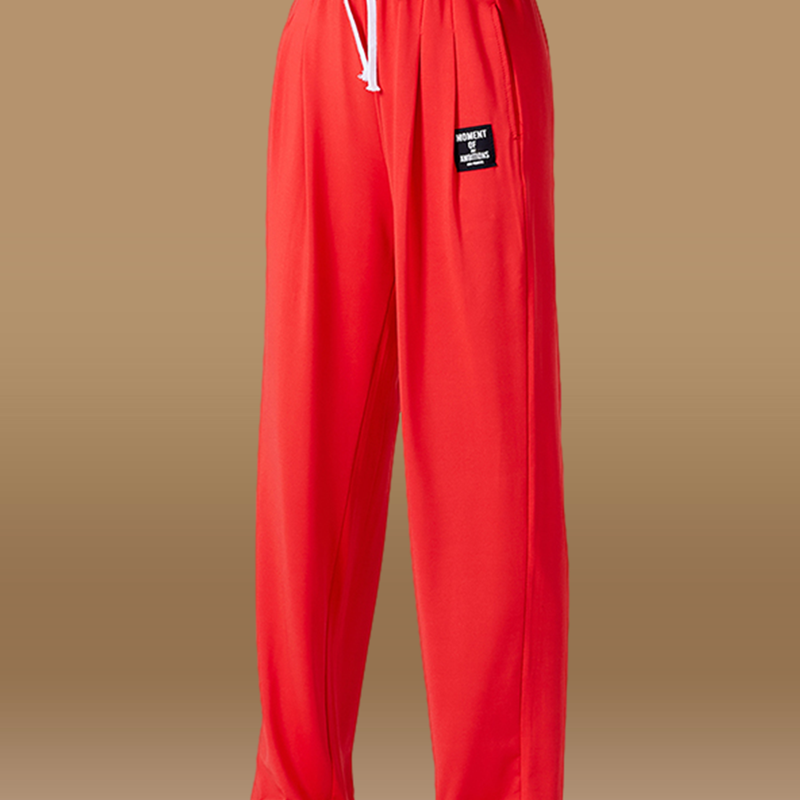 杨丽萍广场舞裤子 春夏新款冰丝棉跳舞长裤 宽松健身操舞蹈运动裤