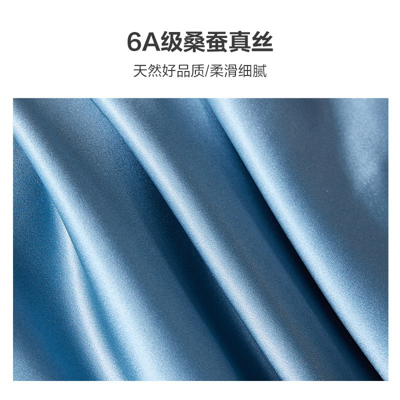 太湖雪单面桑蚕丝纯色飞边真丝枕套飞边苏州丝绸枕头套单人19姆米