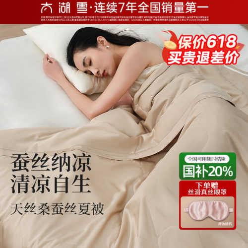 太湖雪100%桑蚕丝填充夏被