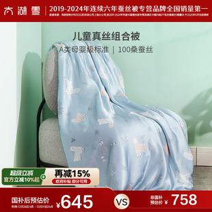 太湖雪儿童真丝夏凉被100%桑蚕丝空调被A类盖毯被子