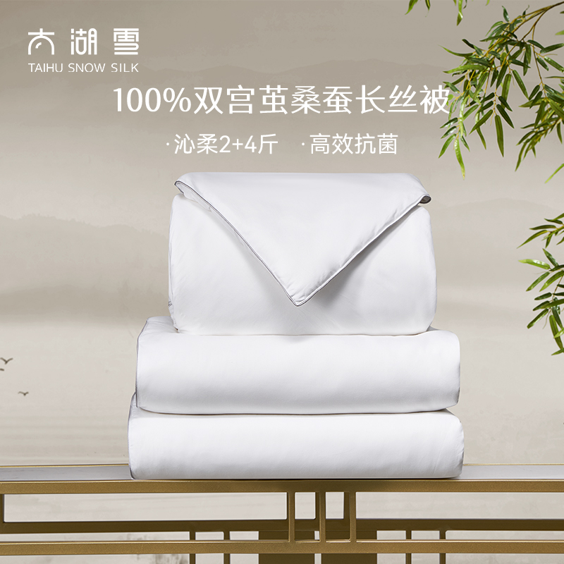 太湖雪桑蠶絲四季加厚保暖子母被