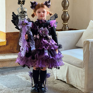 库洛米女童连衣裙洛丽塔儿童公主裙夏装 小女孩洋气礼服裙 2025新款