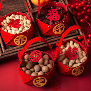 乔迁之喜装饰果篮新居入宅仪式布置用品客厅喜庆氛围场景摆件大全