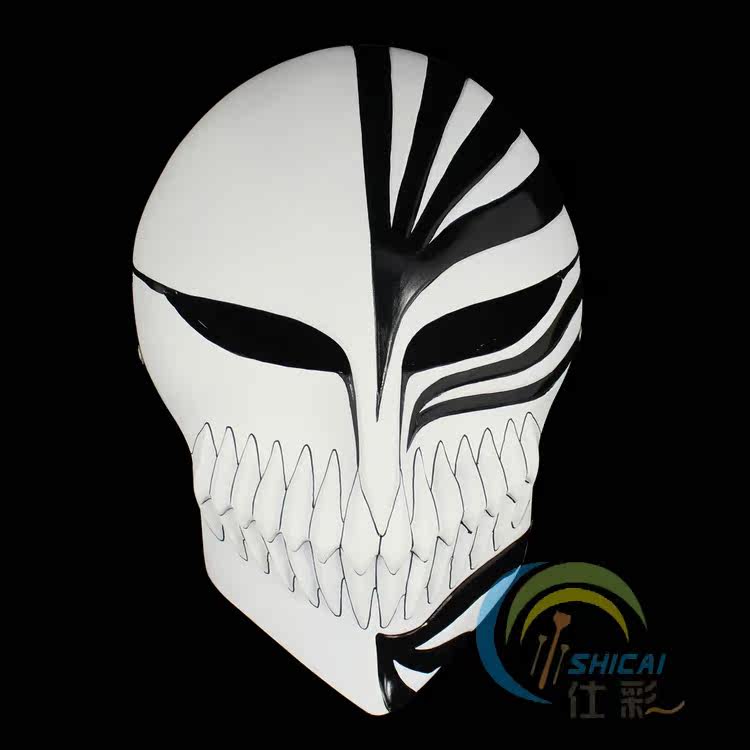 仕彩万圣节面具男珍藏版电影主题面具 动漫黑崎一护虚化死神面具