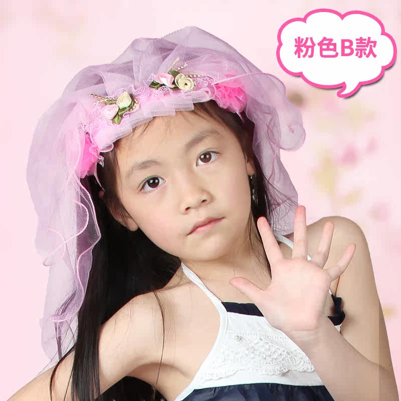 仕彩六一儿童装扮用品发箍发卡女童婚纱新娘花童配饰头饰花圈花环