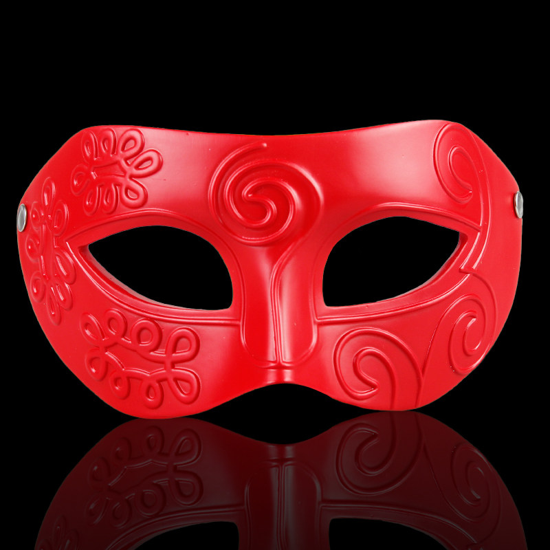 仕彩 万圣节酒吧装饰品半脸化妆舞会精品平头树脂爵士男士面具