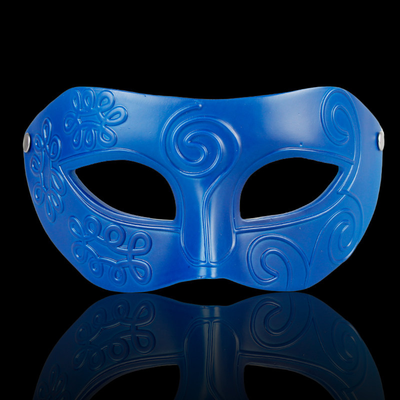 仕彩 万圣节酒吧装饰品半脸化妆舞会精品平头树脂爵士男士面具