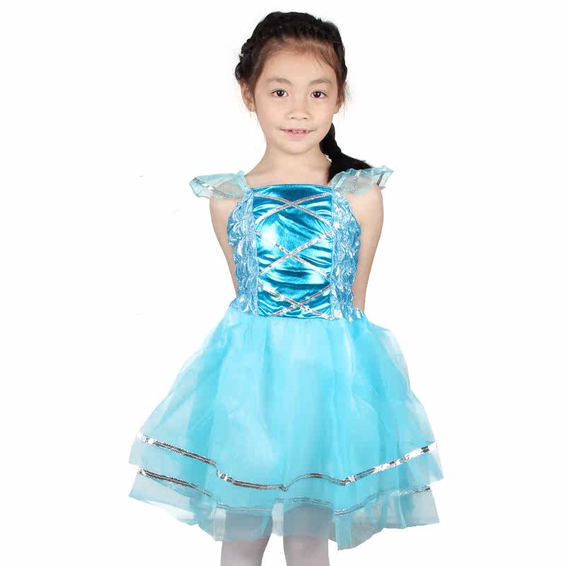 仕彩 儿童舞蹈服装演出服表演道具活动用品蝴蝶翅膀公主连衣裙子