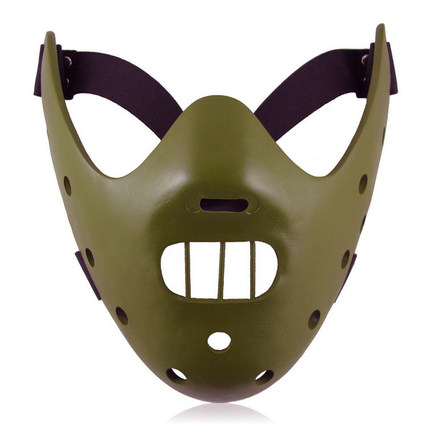 仕彩万圣节面具男珍藏版电影主题沉默的羔羊钢牙汉尼拔树脂面具