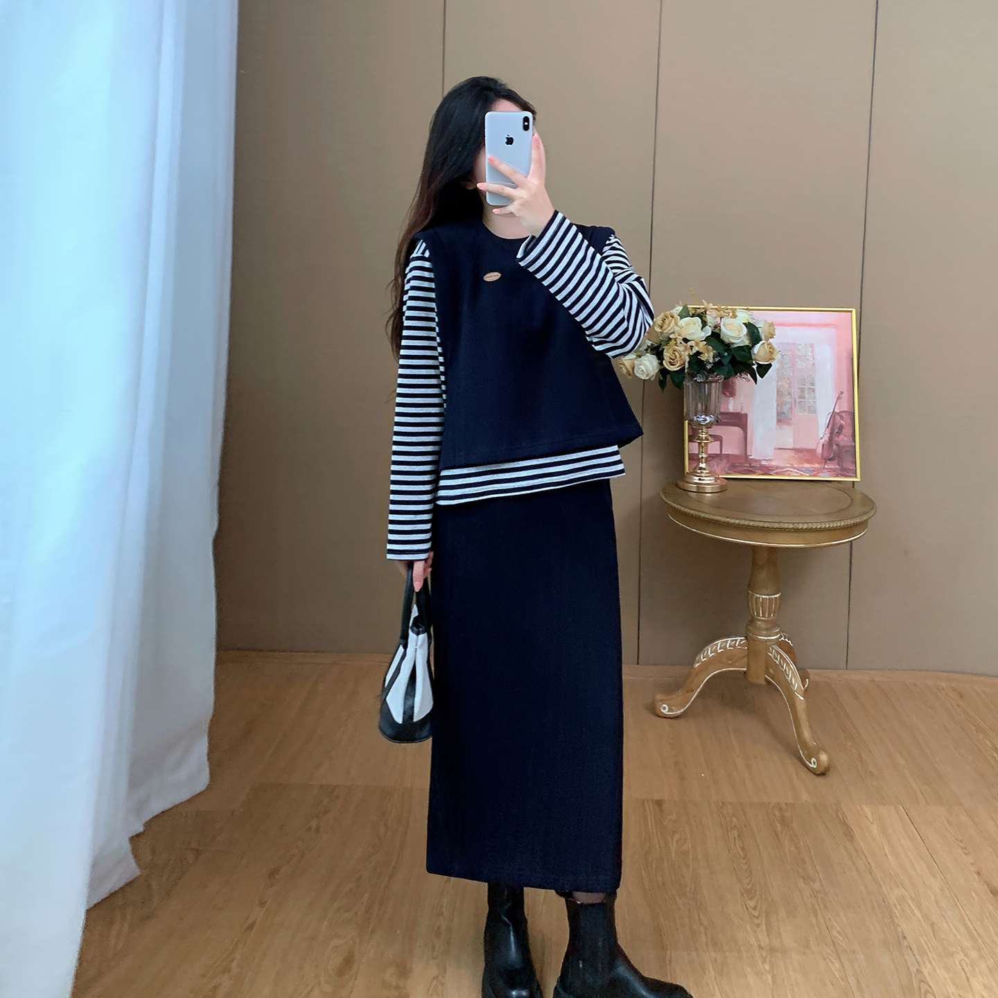 大码女装套装裙子两件套