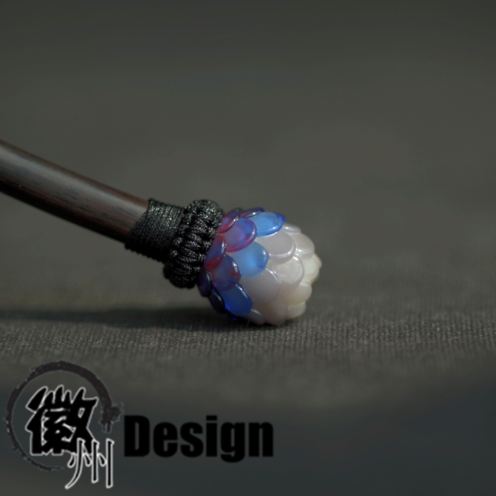 徽州Design原创设计七彩莲花发簪 荷花簪子 【独家首创】简约簪子12月02日最新优惠
