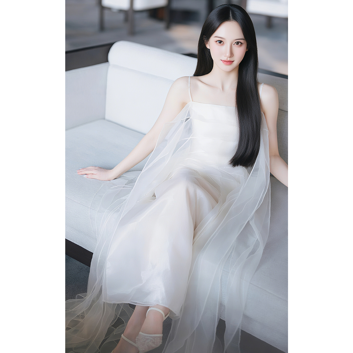 欢喜橙/新娘晨袍生日礼服公主裙日常可穿轻婚纱设计感度假连衣裙