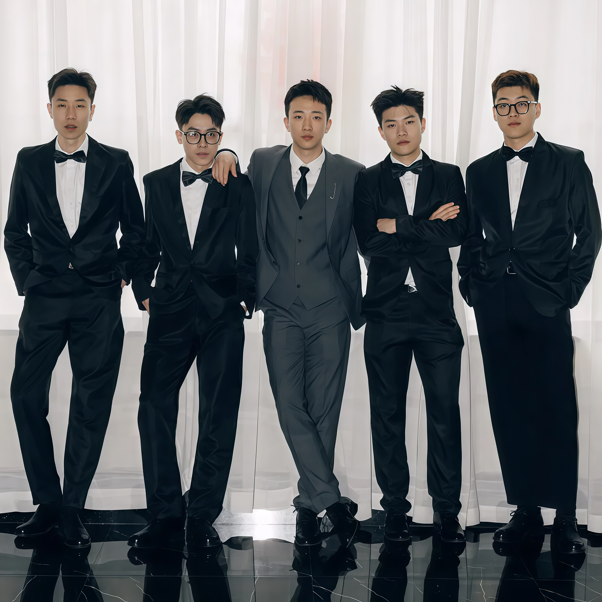 欢喜橙 伴郎服冬装兄弟装团西装马甲白衬衫礼服婚礼套装大码西式