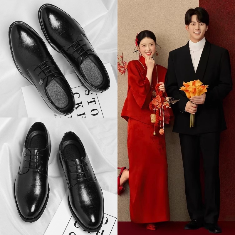 新中式婚礼新郎结婚订婚男款鞋子