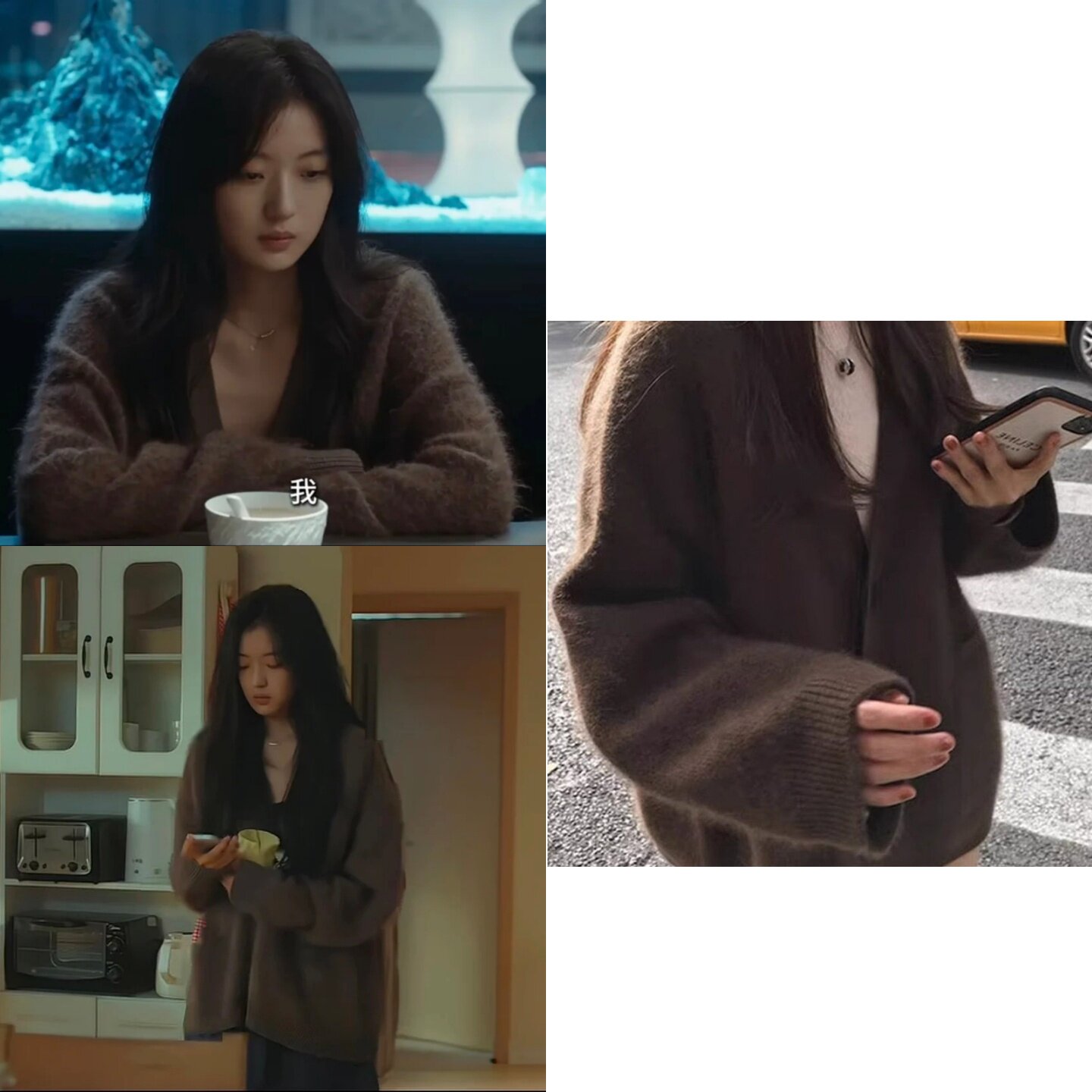 早春晴朗尚之桃孙千同款衣服穿搭针织衫毛衣外套女慵懒风宽松上衣