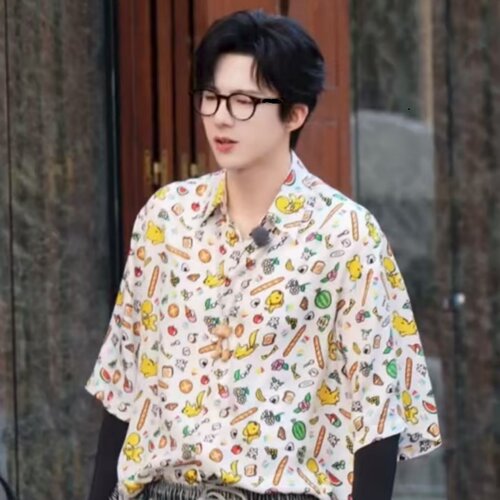 地球超新鲜刘宇宁同款防蓝光辐射黑框眼镜男款高级感无度数平光镜