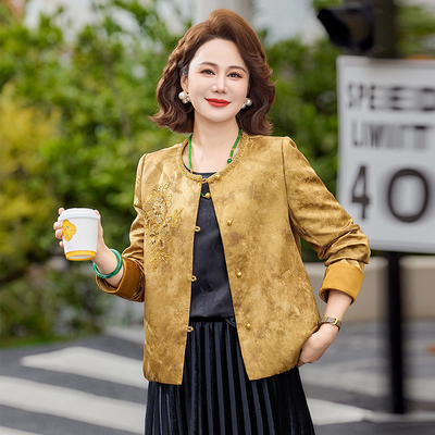 2026新款洋气开衫中老年国风上衣