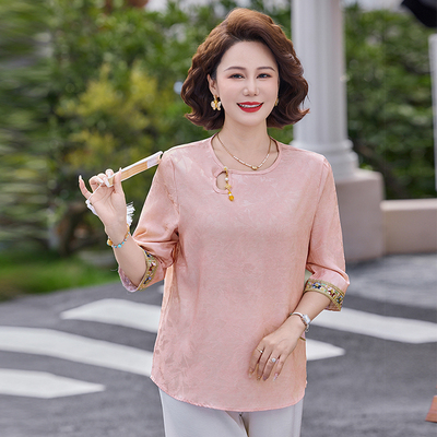 妈妈新中式高贵上衣2026新款