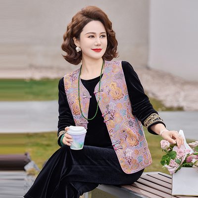 中式大气时尚复古套装女