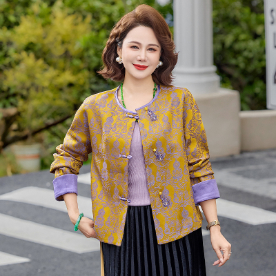 高贵妈妈春装外套中老年女装