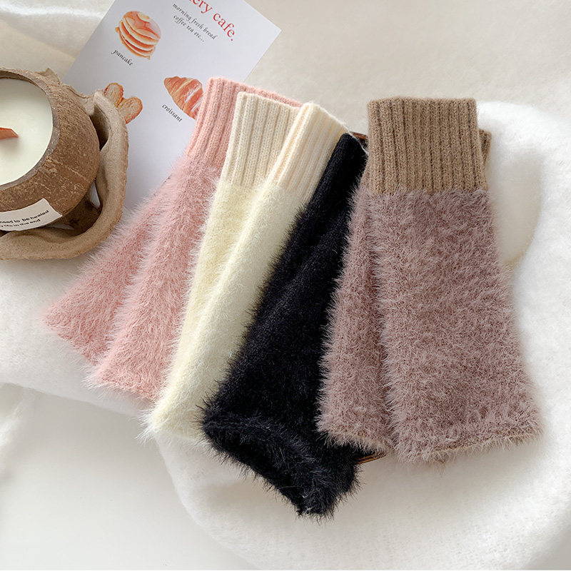 保暖毛线半指手套女冬季毛绒针织护手腕漏指百搭触屏办公学生写字,服饰配件/皮带/帽子/围巾,手套,淘宝优惠券,粉丝福利购,淘宝优惠卷