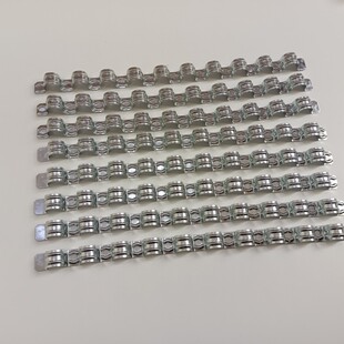 不锈钢排卡 无孔连排骑马卡 多位多排20mm 联排线管卡 瓦斯枪管卡