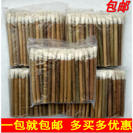 药笔 外用毛刷 小毛笔 刷子可代替棉签 涂药毛刷 80只/包 DIY用