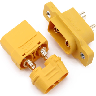 XT90NE-M带固定座公母插头充电口XT90电动车锂电池电调航模连接器