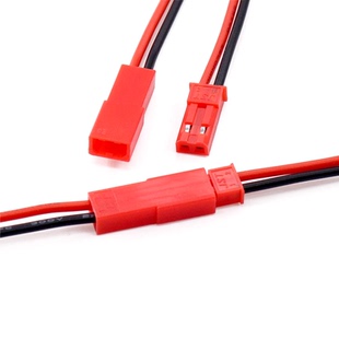 JST对插线2P连接线 LED公母插头玩具电源对连接线单头端子线20CM