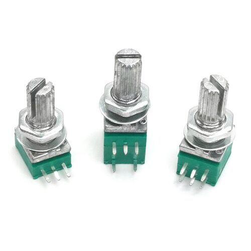 RK097N单联3脚/RV097G双联6脚电位器 B5K/10K/20K/50K/100K长15MM