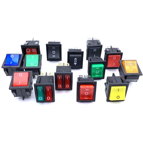 KCD4船型开关4脚 30A电焊机压面机16A儿童玩具车前进后退电源开关