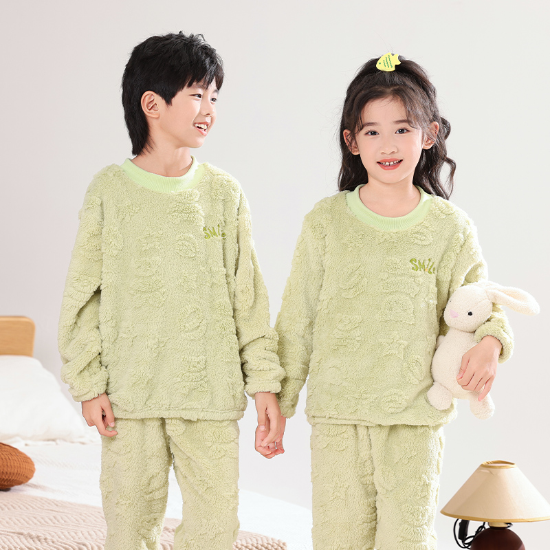 加厚款秋冬季珊瑚绒家居服