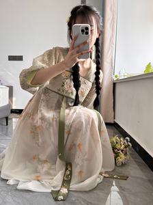 迷仙纪原创春夏薄款汉元素女刺绣汉服国风中国风日常成人齐胸古风