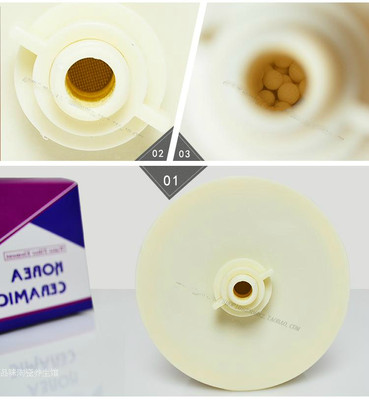 包邮 陶瓷储水罐净水缸壶矿泉壶 储水器通用滤芯半球形陶瓷过滤芯
