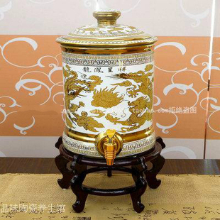 带龙头滤芯过滤水桶茶道 陶瓷水缸储水罐净水水器养生缸 特价 热卖