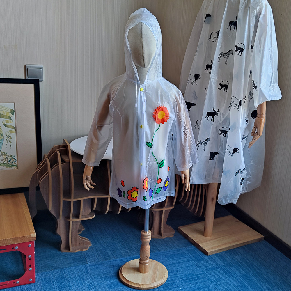 裙式儿童雨衣女孩可爱幼儿园小学生柔软出口小清新便携ins网红